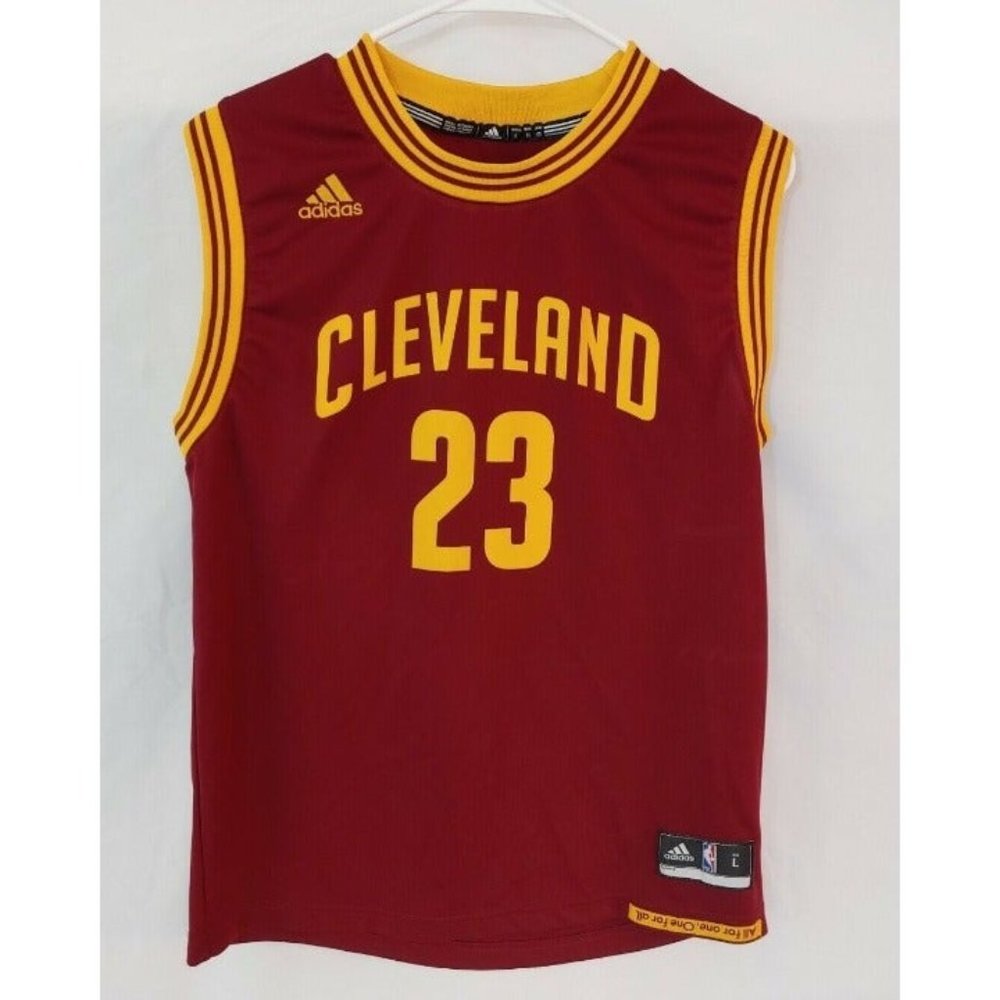 Adidas NBA Cleveland Cavaliers Lebron James #23 Jersey Youth Large EUC